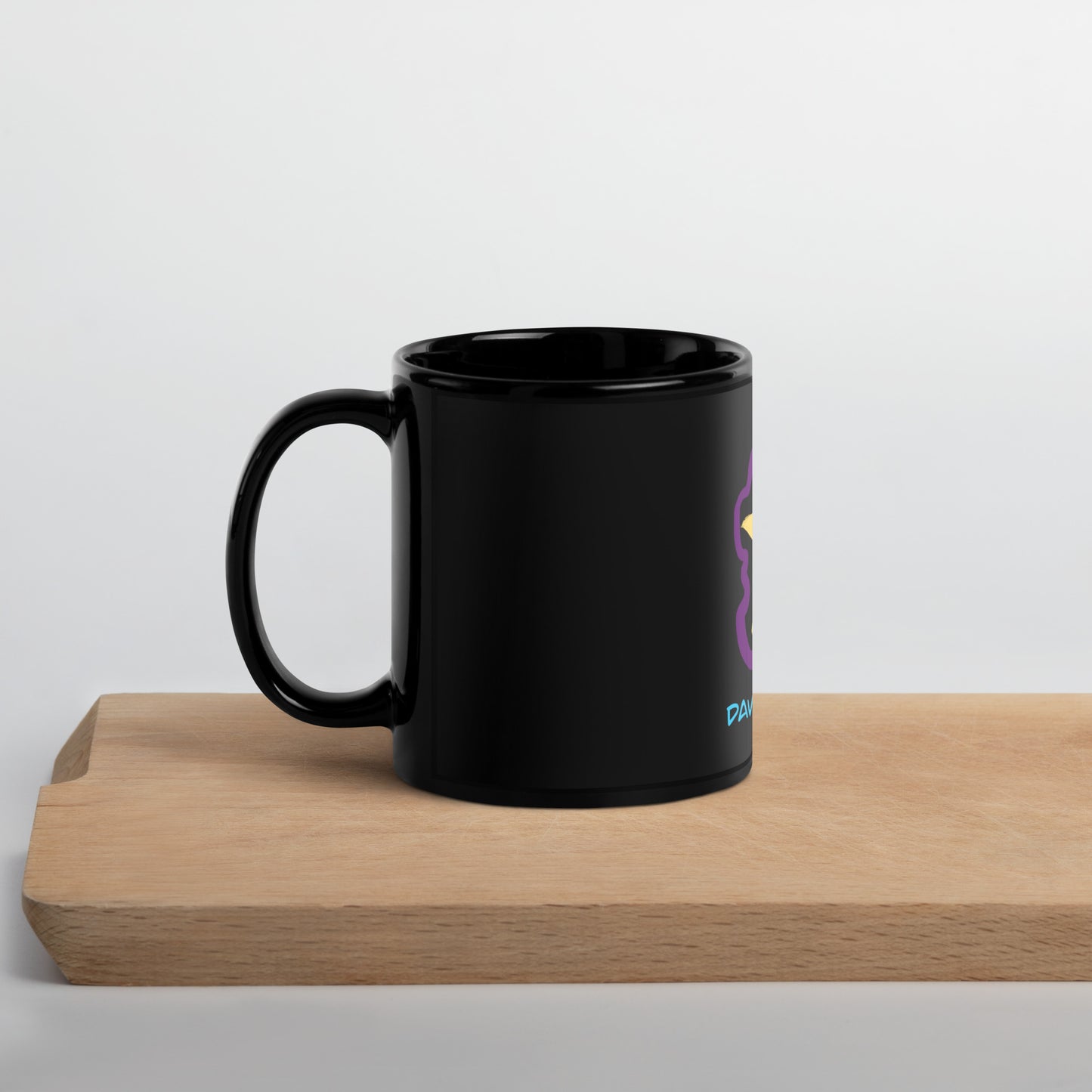 DBJ Cosmic Overlap Black Glossy Mug