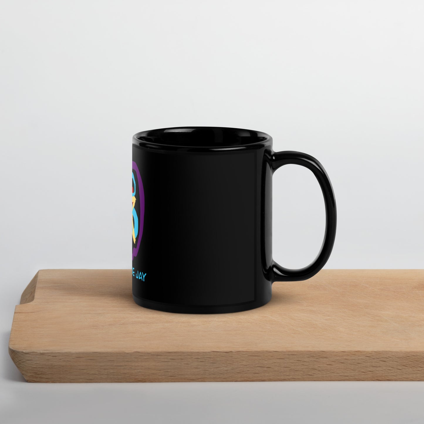 DBJ Cosmic Overlap Black Glossy Mug