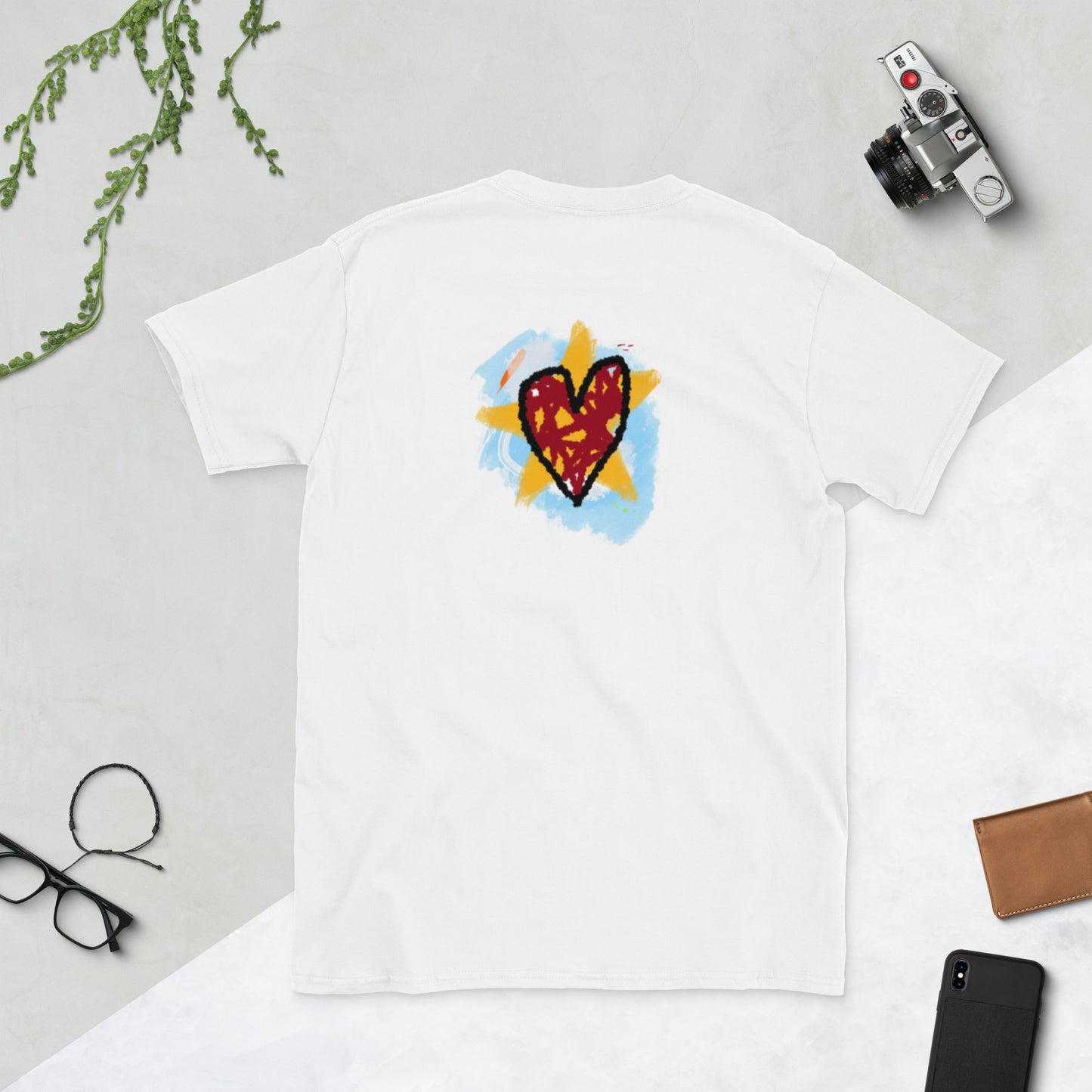 Short-Sleeve Unisex DBJ Heart & Star T-Shirt